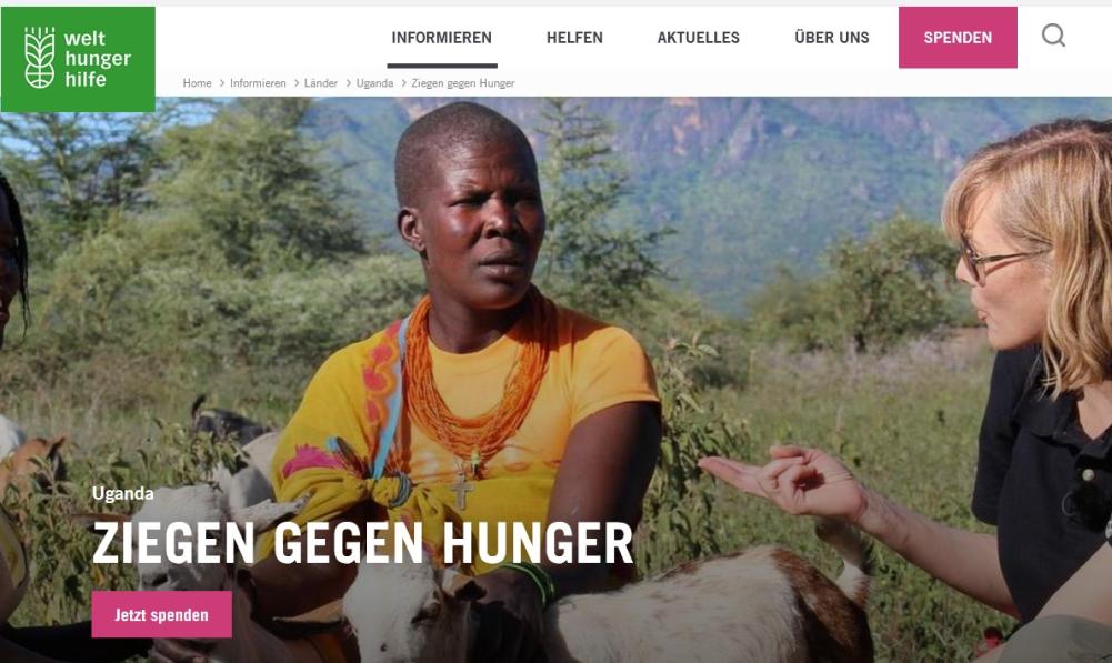 Welthungerhilfe - Ziegen gegen Hunger